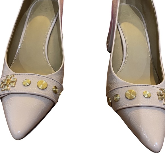 Tory Burch Nude women size 10 Kira studded pointy toe pumps - Picture 9 of 10